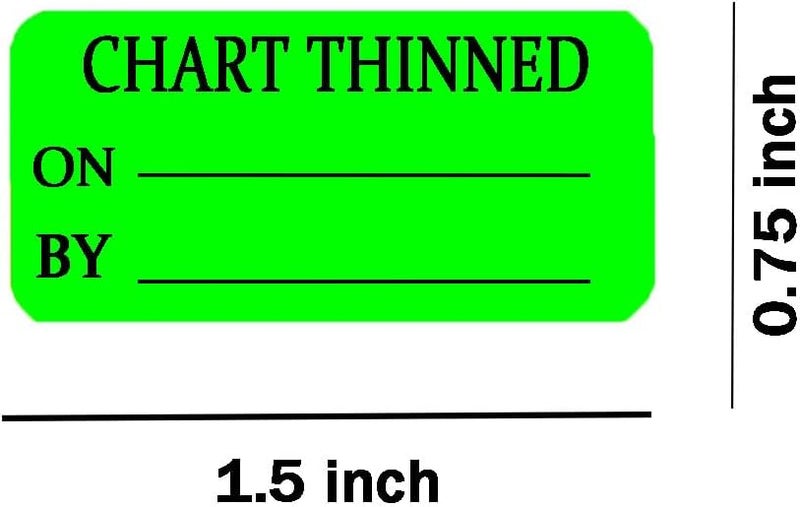 Hodmopli Medical Labels, 1.5" x 0.75", 500 pcs/roll, Green - Image 2